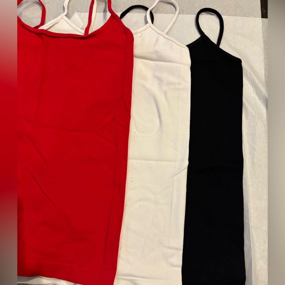 Bundle of Malibu sugar Red, White, and Black Women's Camisole Set - size 7-10